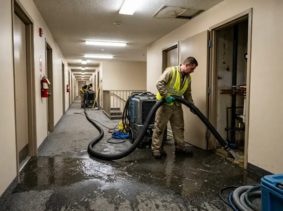 multi-unit-apartment-hallway-f-005 — frequently asked questions, Emergency Burst Pipe Water Extraction & Removal in Sauk Cit…